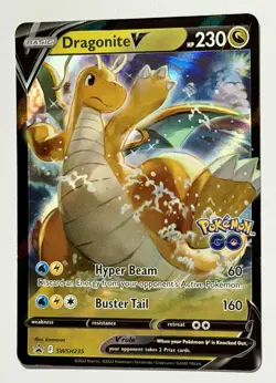 Pokemon TCG: Dragonite V SWSH235 - 2022 SWSH:Pokemon GO SWSH Black Star Promo - Image 3