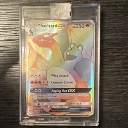 Pokemon TCG Charizard GX 150/147 Rainbow Rare Holo Sm-Burning Shadows 250 HP - Image 3