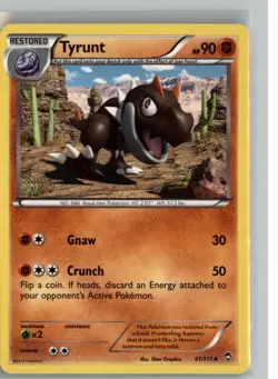 TYRUNT 61/111 UC FURIOUS FISTS POKEMON NM - Image 1
