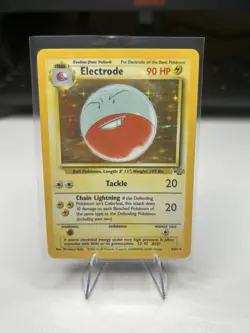 Pokemon TCG Electrode Jungle 2/64 Holo Unlimited Holo Rare (Damaged) - Image 1