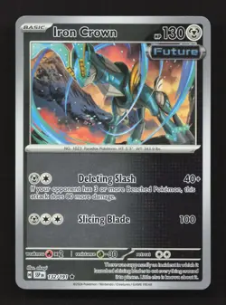 Iron Crown 132/191 Rare Surging Sparks Pokemon Reverse Holo Near Mint - Image 1