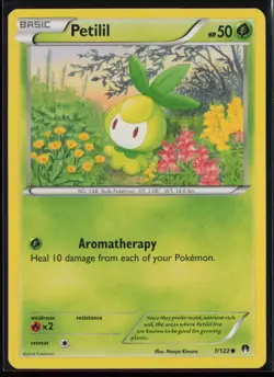 Petilil 7/122 Pokemon BREAKpoint Common Near Mint - Image 1