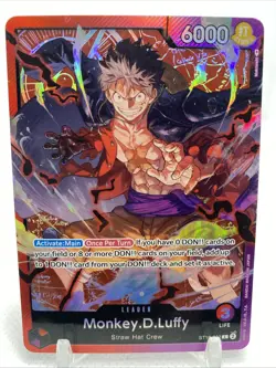• Monkey.D.Luffy • ST10-002 SR Leader Three Captains Holo Foil One Piece TCG - Image 1