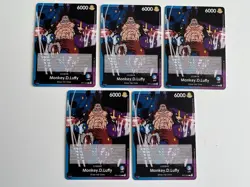 One Piece OP11-040 Monkey D. Luffy Leader - Lot Of 5! Near Mint - Image 1