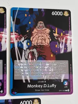 One Piece OP11-040 Monkey D. Luffy Leader - Lot Of 5! Near Mint - Image 4