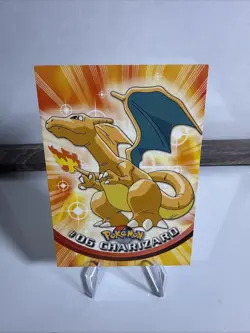 Pokemon Card - Charizard #06 - Topps Series 1 - Red Logo - Image 1