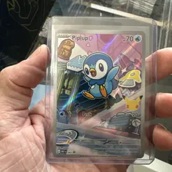 Pokemon First Partner Illustration Rare 30th Anniversary Piplup Card - Image 1