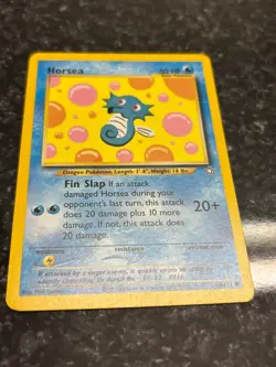 Horsea 62/111 Neo Genesis Regular Common NM Vintage Pokemon Card 2000 - Image 3