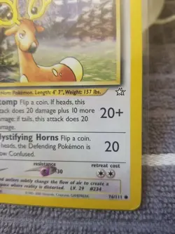 STANTLER - Neo Genesis Set - 76/111 - Common - Pokemon Card - Unlimited - NM - Image 4