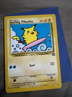 Pokemon TCG Surfing Pikachu Black Star Promo Card 28 WOTC - Image 2