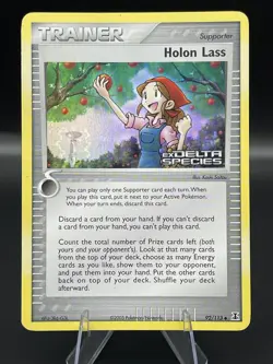 (MP) Holon Lass Stamped 92/113 EX Delta Species Pokemon TCG Card 327a-1 - Image 1