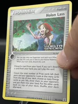 (MP) Holon Lass Stamped 92/113 EX Delta Species Pokemon TCG Card 327a-1 - Image 2