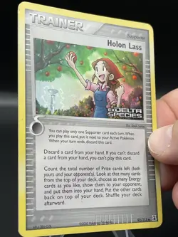 (MP) Holon Lass Stamped 92/113 EX Delta Species Pokemon TCG Card 327a-1 - Image 3