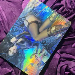 Wednesday Adams APEX LEGENDS TRIO OOTD Goddess ACG Waifu Holo Girl Card 1 - Image 3