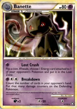 Banette 14/102 Triumphant Pokemon Card TCG - Image 1