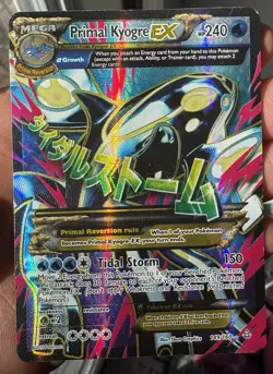 Primal Kyogre EX Mega Primal Clash Ultra Rare Holo Card 149/160 HP - Image 1