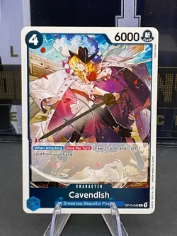 Cavendish OP10-045 (R) Rare Foil Royal Blood One Piece Card Game - Image 1