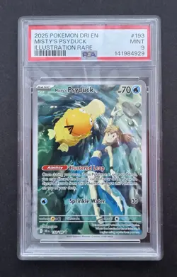 *PSA 9* Misty's Psyduck 193/182 - Destined Rivals - Full Art Mint Pokemon Card - Image 1