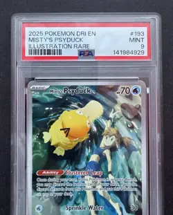 *PSA 9* Misty's Psyduck 193/182 - Destined Rivals - Full Art Mint Pokemon Card - Image 2