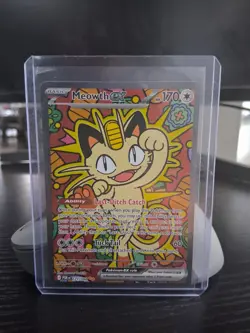 Pokemon Meowth EX Full Art Holo Card 121/088 Perfect Order Set - Image 1