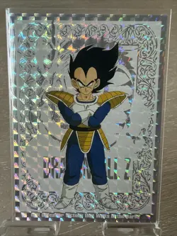 1998 Vegeta Silver Prizm G2 Dragon Ball Card - Image 1