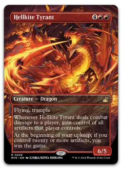 Hellkite Tyrant (Anime Borderless) #428 (NM) Ravnica Remastered RVR Magic MTG - Image 1