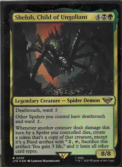 Shelob, Child of Ungoliant #230 R - NM - Magic the Gathering -Foil - MTG - Image 1
