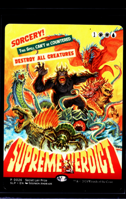 MTG Magic the Gathering Secret Lair Showdown Promo Borderless Supreme Verdict LP - Image 1