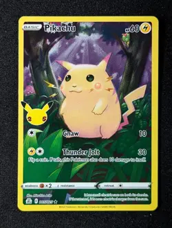 2021 Pokemon PIKACHU #005/025 Celebrations Holo Rare Stamped English (A) - Image 1
