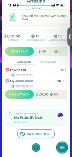 Pokemon Go Shiny Legendary Galerian Articuno - Image 2