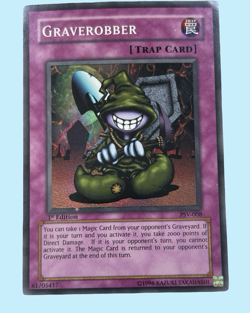 Yu-Gi-Oh! Grave Robber Foil PSV-008 1st Edition Super Rare – Light Play - Image 1