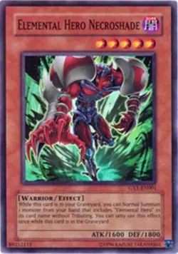 Yugioh! HP Elemental Hero Necroshade - GX1-EN001 - Super Rare - Limited Edition - Image 1