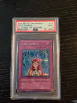 Yugioh Aqua Chorus Secret Rare Promo PCK-002 Psa 9 Mint - Image 1