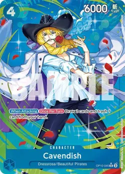 One Piece TCG: Royal Blood Cavendish OP10-045 (Parallel / Alt Art) - MINT - Image 3
