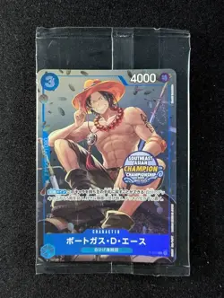 2024 One Piece PORTGAS D. ACE #P-074 Promo Cards Mini-Tin Pack Set Vol.1 JPN - Image 1