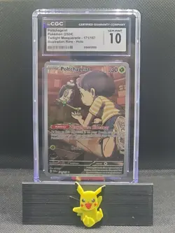CGC 10 Poltchageist 171/167 Twilight Masquerade Illustration Rare Pokemon Card - Image 1