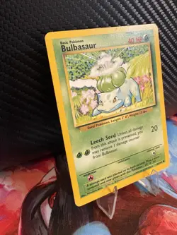 Bulbasaur 44/102 Base Set 1999 WOTC Pokemon Card LP Vintage - Image 3