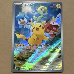 Pokemon Pikachu 027 SVP Scarlet & Violet Promo Holo Promo Card Pokemon TCG - Image 1