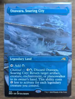 MTG Otawara, Soaring City Borderless Non-Foil from Kamigawa: Neon Dynasty LP - Image 1