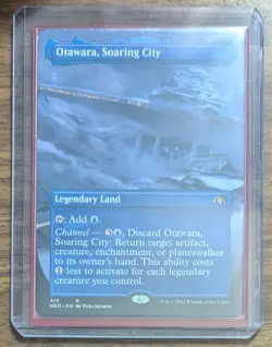 MTG Otawara, Soaring City Borderless Non-Foil from Kamigawa: Neon Dynasty LP - Image 2