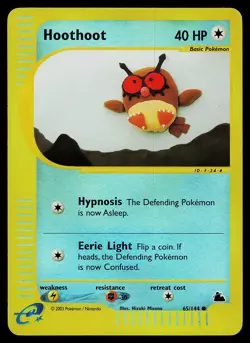 Pokemon Card - Hoothoot Skyridge 65/144 Reverse Holo Common - Image 1