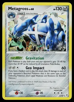 Pokemon Card - Metagross Supreme Victors 7/147 Cracked Ice Holo Rare - Image 1