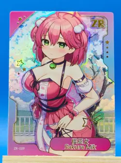 Sakura Miku ZR-009 Project Diva Senpai Goddess Haven Anime Waifu Card - Image 1