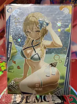 Sexy Beautiful Model Waifus Goddess Story ACG TCG Single Sided Card Holo - Image 1