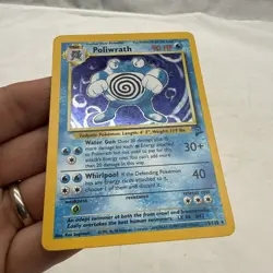 LP Pokemon TCG Poliwrath Base Set 2 Holo Rare Card 13/102 90 HP Stage 2 vintage - Image 3