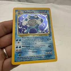 LP Pokemon TCG Poliwrath Base Set 2 Holo Rare Card 13/102 90 HP Stage 2 vintage - Image 4