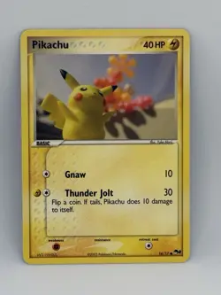 Pikachu 16/17 POP Series 2 Rare Promo Pokemon TCG Card NM 2005 - Image 1
