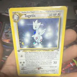 Pokemon Togetic 16/111 Neo Genesis Holo Rare 1st Edition Card English - Image 1