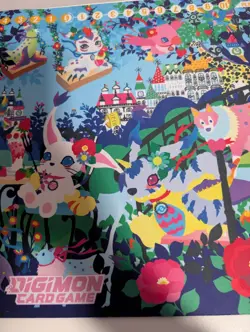 Digimon Card Game Playmat Floral Fun PB-09 USED English USA - Image 5
