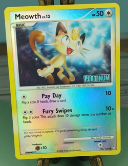 Pokemon Meowth 106/146 Reverse Holo Burger King Promo Platinum Trading Card TCG - Image 2